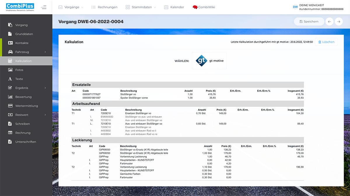 CombiPlus online, gt motive
