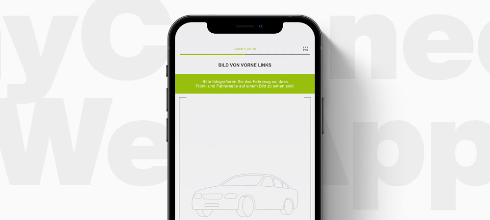 Unsere myConnect WebApp erm&ouml;glicht die gef&uuml;hrte Schadenaufnahme durch den Kunden